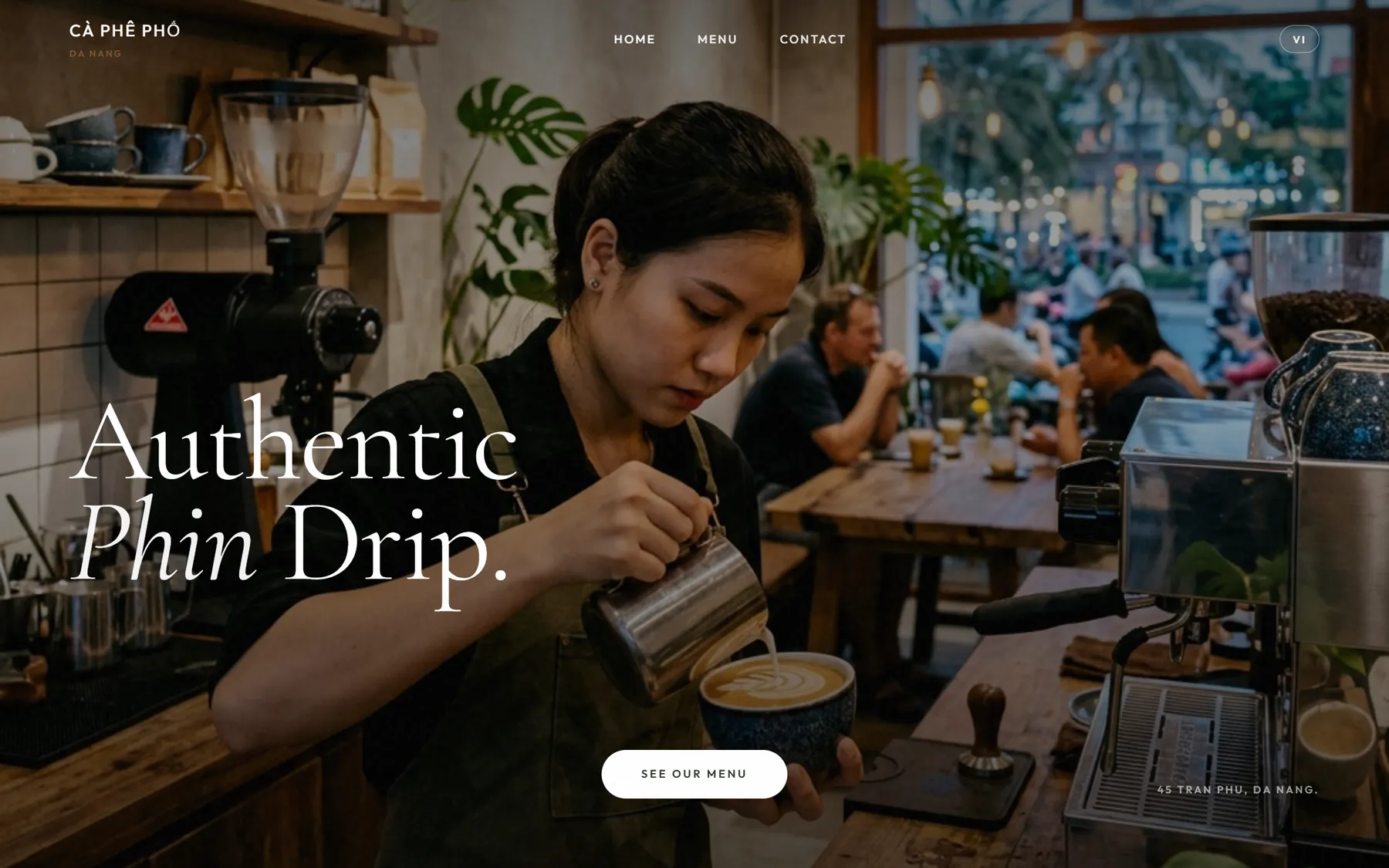 Cà Phê Phố - Premium Café de Spécialité / Torréfaction Artisanale Website Design and Development Showcase