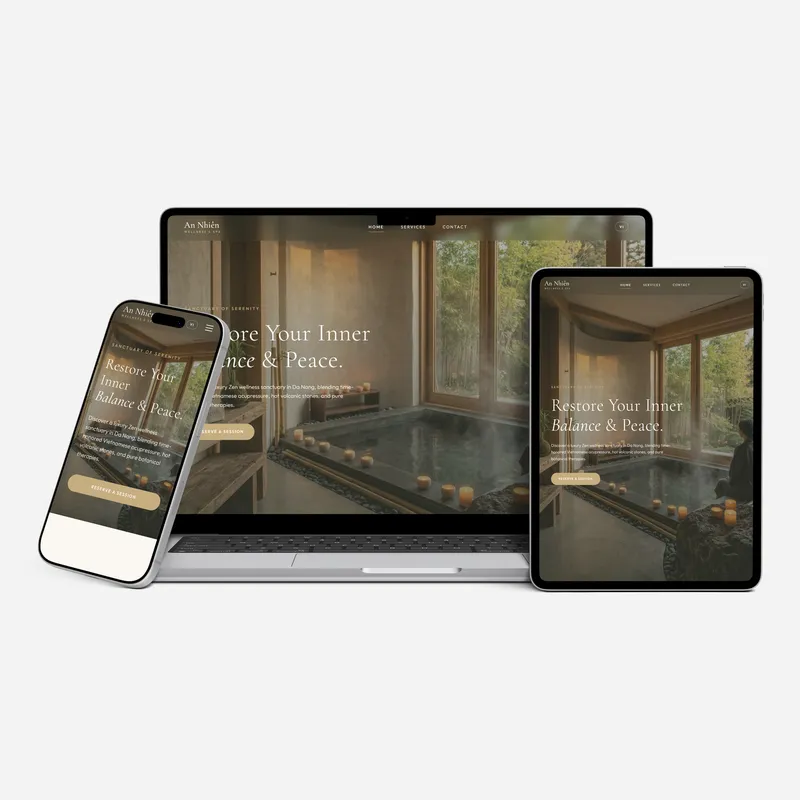 An Nhiên Spa - Bien-être / Spa Zen & Massages Holistiques Web Design and UI/UX Project by Mathias C.