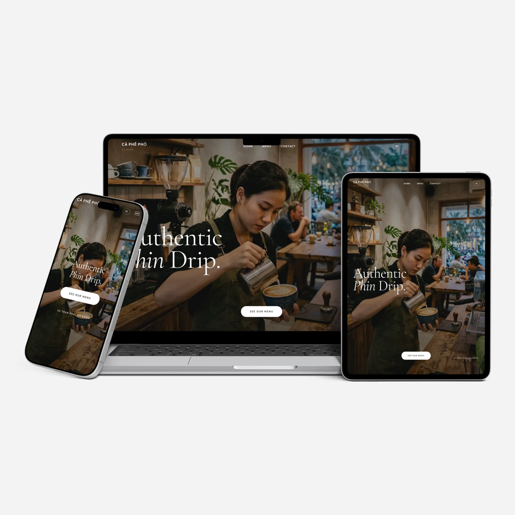 Cà Phê Phố UI/UX Design Detail - Cà Phê Phố Project