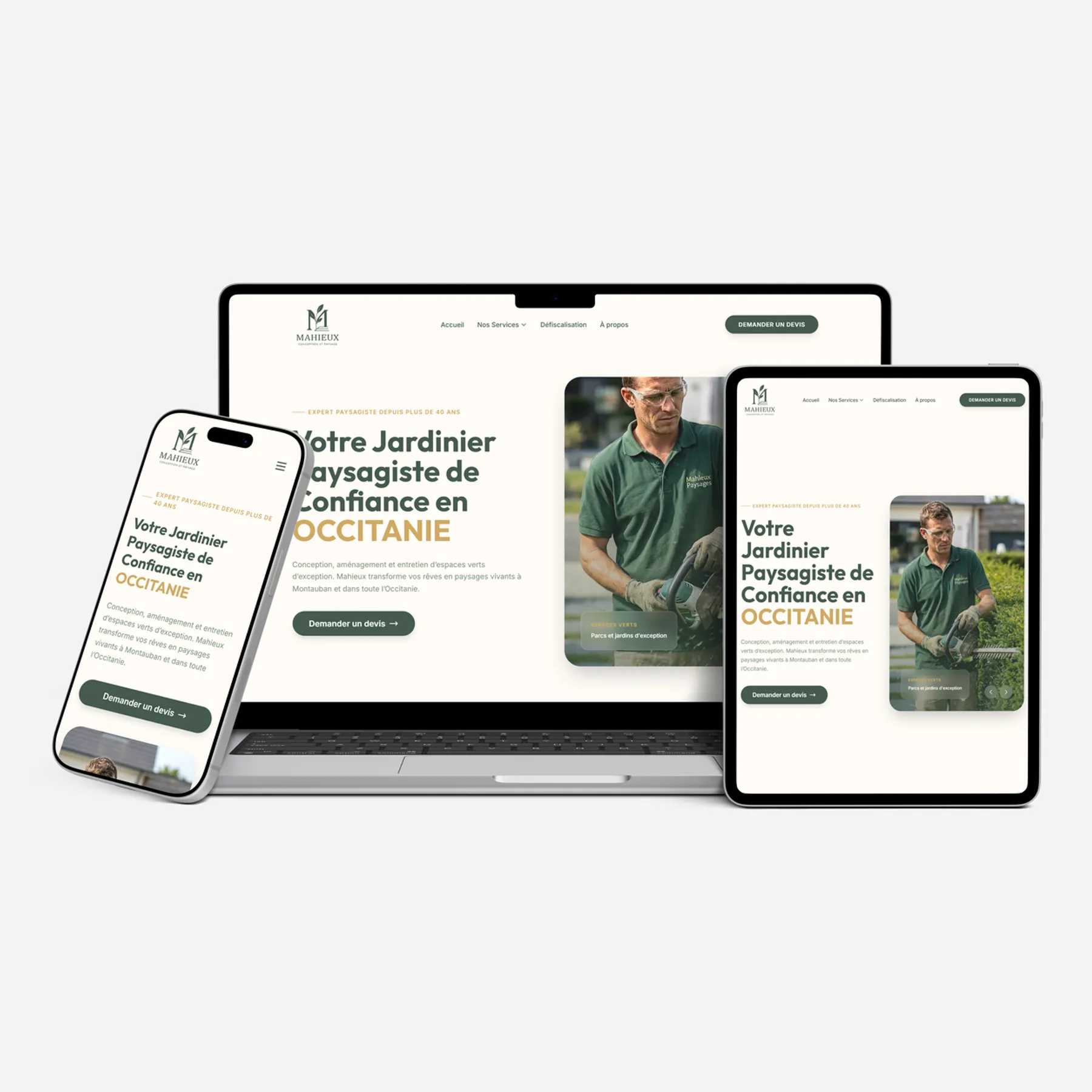 Mahieux Paysage UI/UX Design Detail - Mahieux Paysage Project